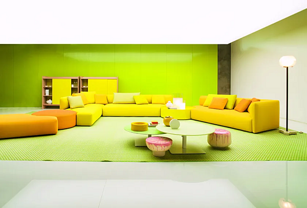 Modularer Stoffsofa mit abnehmbarem Bezug PAOLA LENTI WALD Fabrik PAOLA LENTI aus Italien. Foto №4