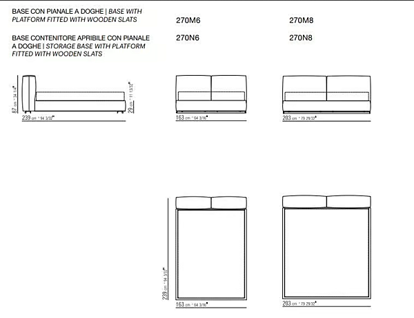 Doppelbett mit gepolsterter Rückenlehne FLEXFORM ASOLO Fabrik FLEXFORM aus Italien. Foto №16