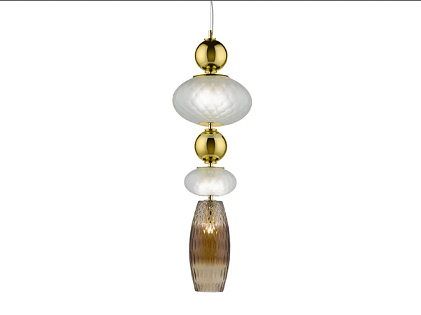 Pendelleuchte aus Borosilikatglas mit LED und satinierter Oberfläche Harmony Big Euroluce Lampadari Fabrik EUROLUCE LAMPADARi aus Italien. Foto №1