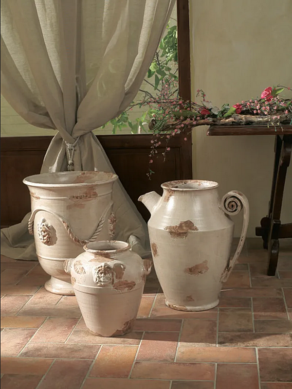 Handgefertigte Keramikvase Arcaica L_Antica Deruta AC/1026/40/AZU, AC/1026/40/B, AC/1026/40/BLU Fabrik L'Antica Deruta aus Italien. Foto №4