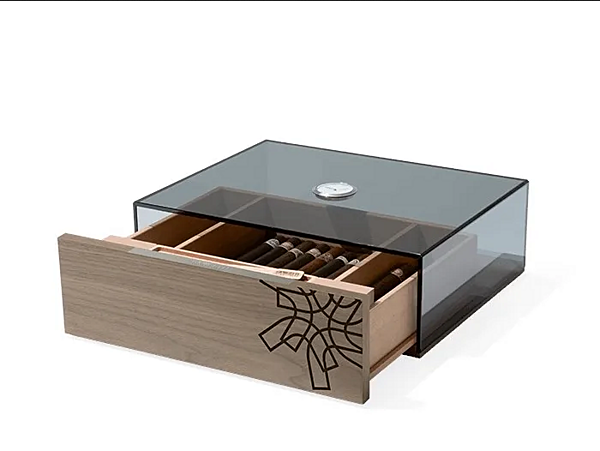 Holz- und Glas-Humidor CLUB GIORGETTI GA411G Fabrik GIORGETTI aus Italien. Foto №2