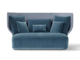Zweisitzer Sofa mit hoher Rückenlehne aus Stoff AMURA Wazaa AM081.020 Zweisitzer Sofa mit hoher Rückenlehne aus Stoff AMURA Wazaa AM081.020 Fabrik AMURA aus Italien