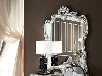 Rechteckiger Wandspiegel mit Rahmen Modenese Luxury Interiors 13681 Rechteckiger Wandspiegel mit Rahmen Modenese Luxury Interiors 13681 Fabrik MODENESE GASTONE aus Italien