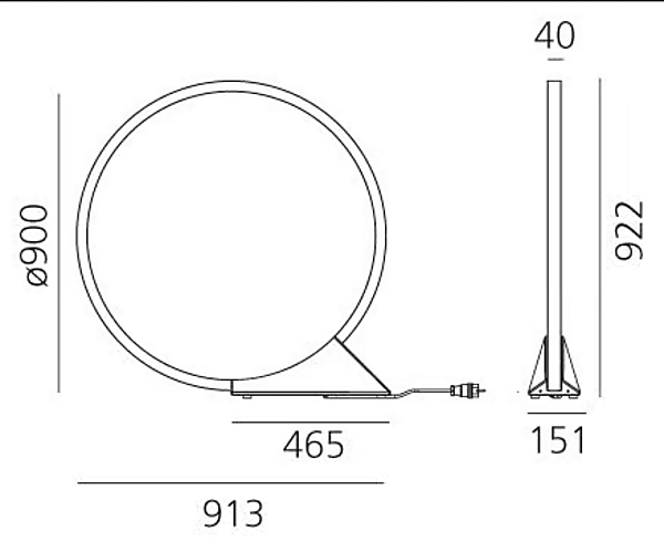 Stehlampe aus Aluminium mit LED-Technologie für den Innenbereich Artemide T073030, T073030APP Fabrik Artemide aus Italien. Foto №4