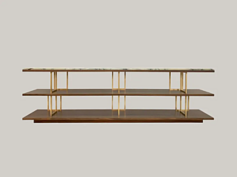 Holzregal mit Marmoroberfläche Kris Buffet Borzalino KB14, KB 24, KB30 Holzregal mit Marmoroberfläche Kris Buffet Borzalino KB14, KB 24, KB30 Fabrik Borzalino aus Italien
