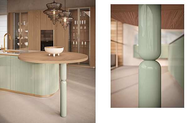Küche Aster Cucine Domina Olmo Crudo Opaco Fabrik Aster Cucine aus Italien. Foto №5