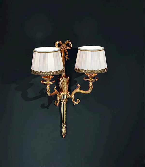 Wandleuchte mit festem Arm und Schirm Impero 602 A2 Euroluce Lampadari Fabrik EUROLUCE LAMPADARi aus Italien. Foto №2