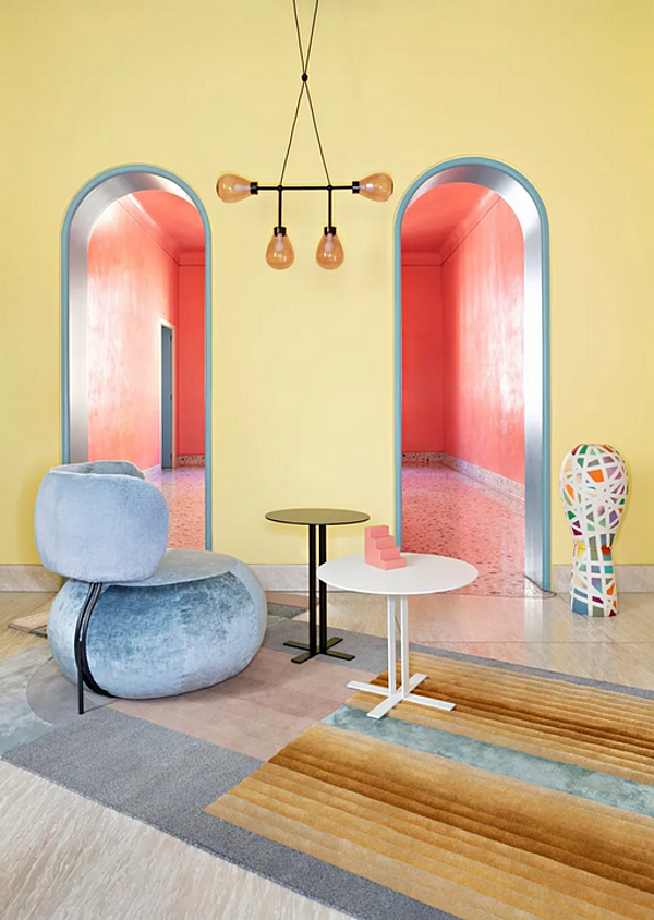 Stoffarmstuhl Baby Geo Saba Fabrik SABA aus Italien. Foto №5