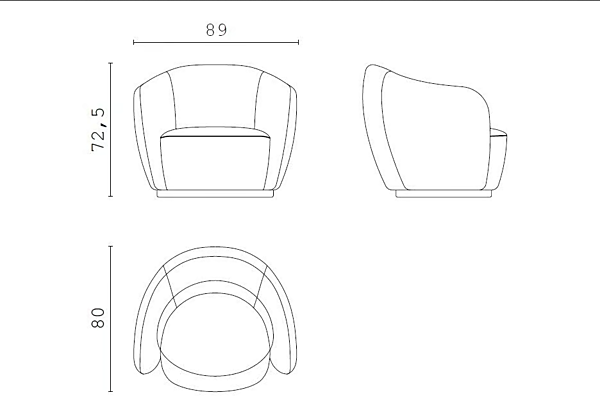 Stoff-Easy Chair Isabel CPRN HOMOOD Fabrik CPRN HOMOOD aus Italien. Foto №4