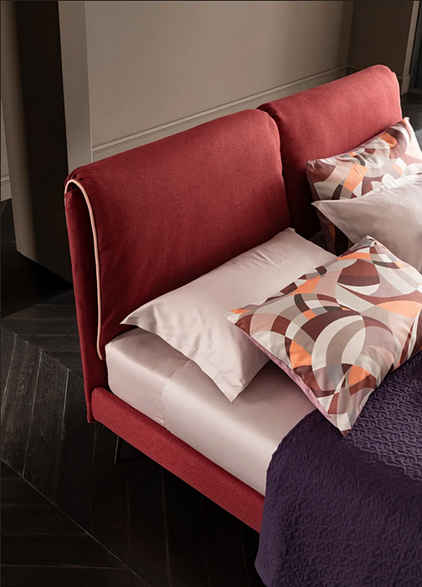 Doppelbett mit gepolsterter Rückwand aus Stoff Altrenotti Santorini Fabrik Altrenotti aus Italien. Foto №5