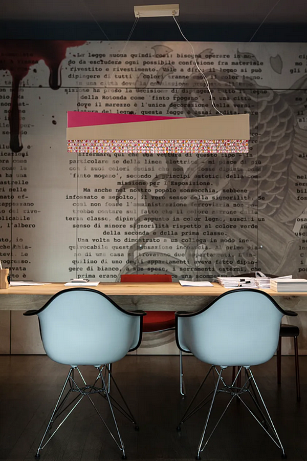 Pendelleuchte aus Metall Horizon L100 Euroluce Lampadari Fabrik EUROLUCE LAMPADARi aus Italien. Foto №2