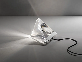 LED Tischlampe aus Kristall Tripla Fabbian LED Tischlampe aus Kristall Tripla Fabbian Fabrik Fabbian aus Italien