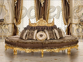 Kurvenförmiges Stoffsofa Modenese Luxury Interiors 15402 15402 Fabrik MODENESE GASTONE aus Italien