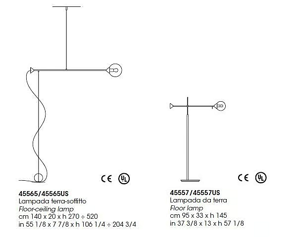 LED Stehlampe aus Metall GIORGETTI Kendama Fabrik GIORGETTI aus Italien. Foto №3