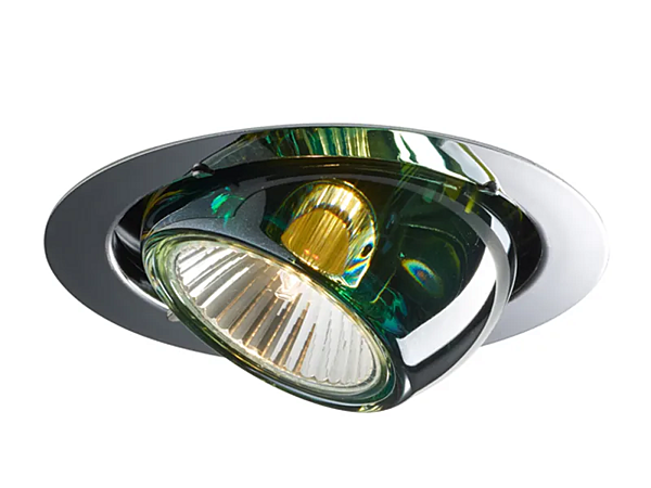 Verstellbares Kristall- und Stahl-Spotlight in Beluga-Farbe Fabbian Fabrik Fabbian aus Italien. Foto №6
