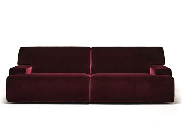 Velours Sofa mit abnehmbarem Bezug Mussi Brera Fabrik MUSSI aus Italien. Foto №1