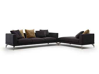 Ecksofa aus Stoff mit modularen Elementen Mussi Acanto