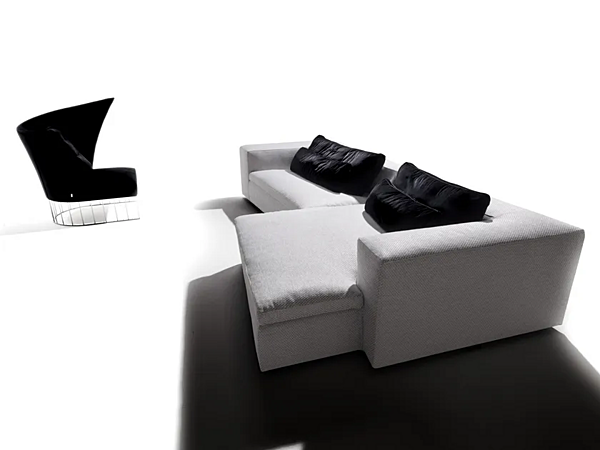 Ecksofa aus Stoff mit Chaiselongue ERBA ITALIA DAVID Fabrik ERBA ITALIA aus Italien. Foto №12