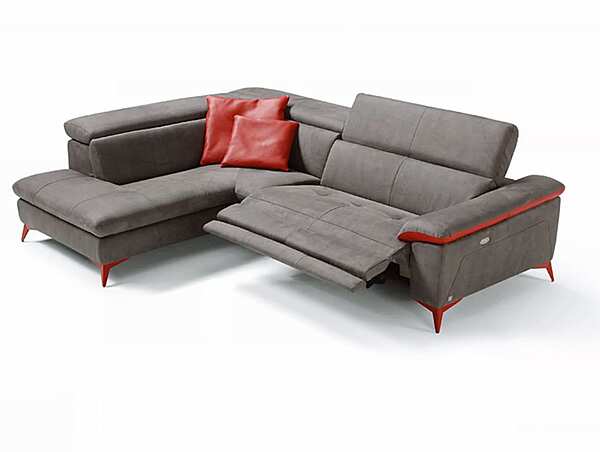 Ecksofa aus Leder mit elektrischer Relaxfunktion Egoitaliano Martine Fabrik Egoitaliano aus Italien. Foto №1