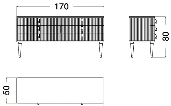 Holzkommode Cocoon CPRN HOMOOD C311 Fabrik CPRN HOMOOD aus Italien. Foto №2