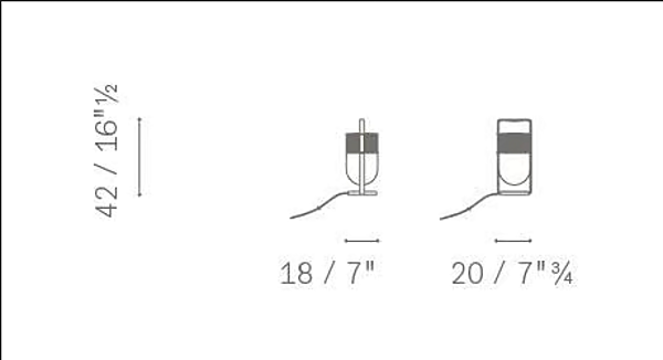 Tischlampe aus Metall mit Stoffschirm POLTRONA FRAU XI Fabrik POLTRONA FRAU aus Italien. Foto №3