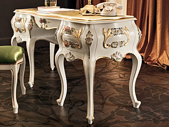 Schreibtisch aus Massivholz mit Schubladen Modenese Luxury Interiors 11303 Schreibtisch aus Massivholz mit Schubladen Modenese Luxury Interiors 11303 Fabrik MODENESE GASTONE aus Italien