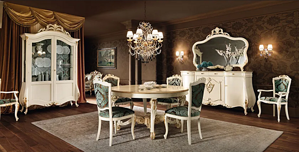 Runder Tisch aus Massivholz Modenese Luxury Interiors 11117 Fabrik MODENESE GASTONE aus Italien. Foto №2