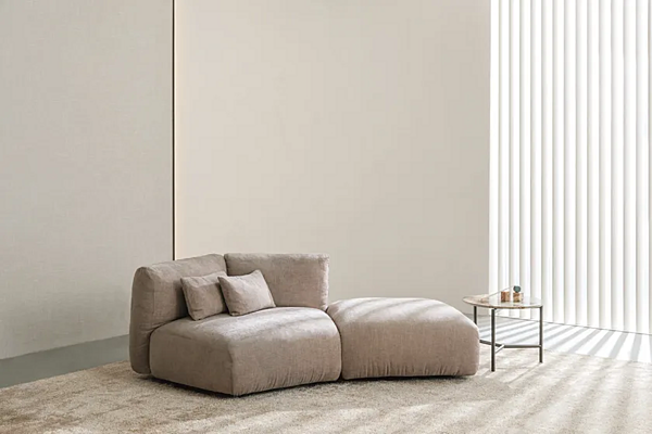 Ecksofa mit abnehmbarem Bezug aus Stoff Flou Fiocco Fabrik Flou aus Italien. Foto №11