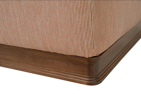 Quadratischer Hocker aus Leinen mit Polsterung CHELINI PARIS Fabrik CHELINI aus Italien. Foto №3