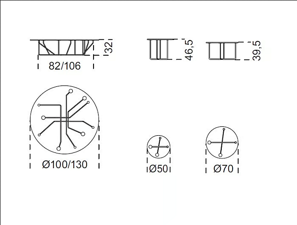 Runder Couchtisch aus Kristall Connection Gallotti&Radice Fabrik Gallotti & Radice aus Italien. Foto №3