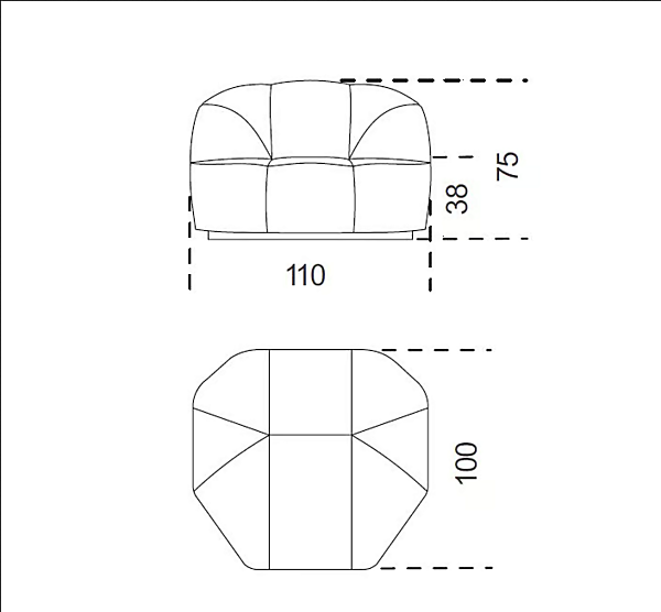Sessel mit Lederbezug Cloud Gallotti&Radice Fabrik Gallotti & Radice aus Italien. Foto №4