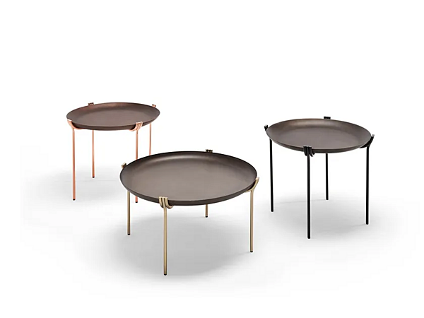 Runder Kaffeetisch aus Metall mit Tablett GEO Saba Fabrik SABA aus Italien. Foto №4