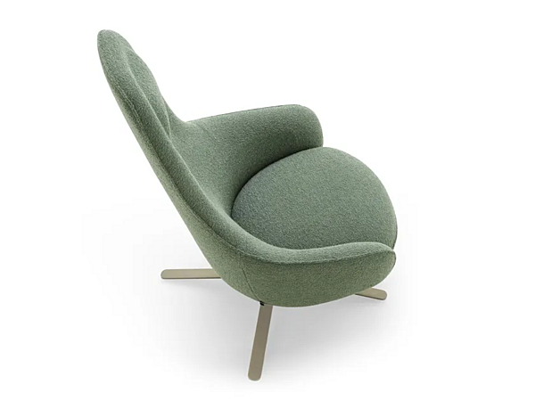 Stoffarmchair mit Armlehnen und 4-Sternfuß LIGNE ROSET MOA 19500105 Fabrik LIGNE ROSET aus Italien. Foto №4