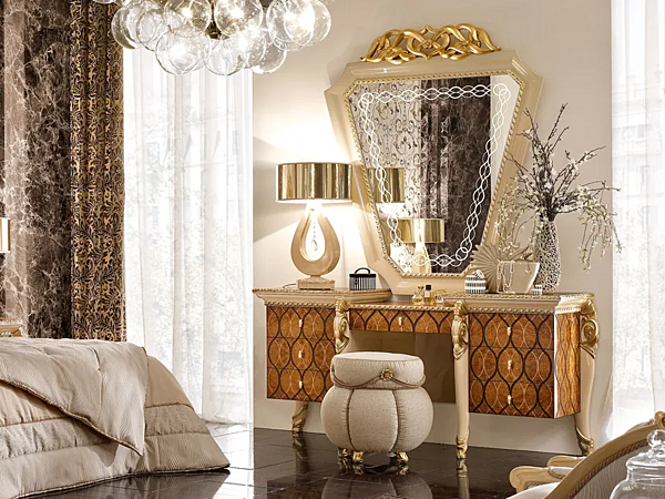 Wandspiegel mit Rahmen aus Glas A.R. Arredamenti Harmony Mirror 380/S Fabrik A.R.ARREDAMENTI SRL aus Italien. Foto №4