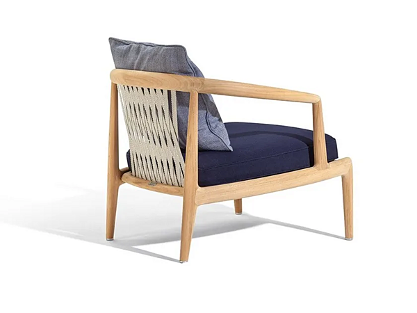 Teak Gartenarmstuhl mit Armlehnen POLTRONA FRAU The Secret Garden Fabrik POLTRONA FRAU aus Italien. Foto №9