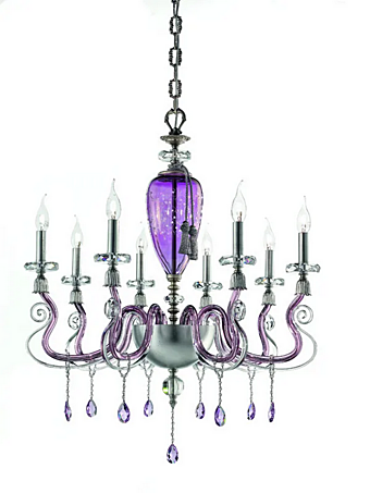 Kronleuchter mit Swarovski-Kristallen Euroluce Lampadari Iside L8 4