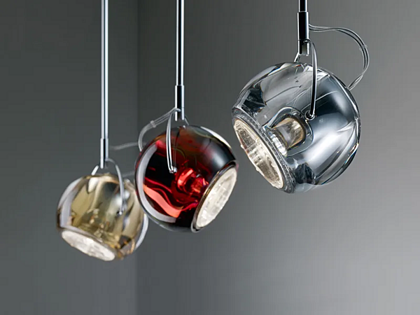 Pendelleuchte aus Glas in Beluga-Farbe Fabbian Beluga Fabrik Fabbian aus Italien. Foto №7