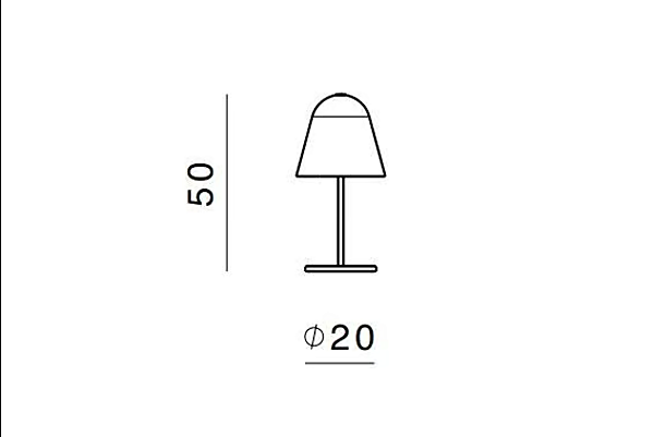 Verstellbare Tischlampe aus Glas Helios GHIDINI1961 BR403BK103 Fabrik GHIDINI1961 aus Italien. Foto №9