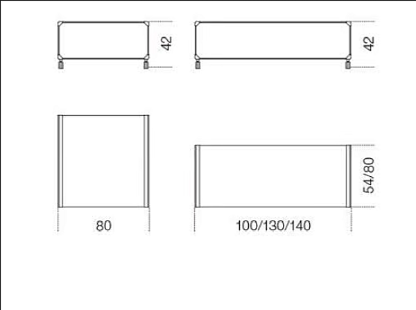 Kristall-Couchtisch mit Rollen Gallotti&Radice George 2 Fabrik Gallotti & Radice aus Italien. Foto №3