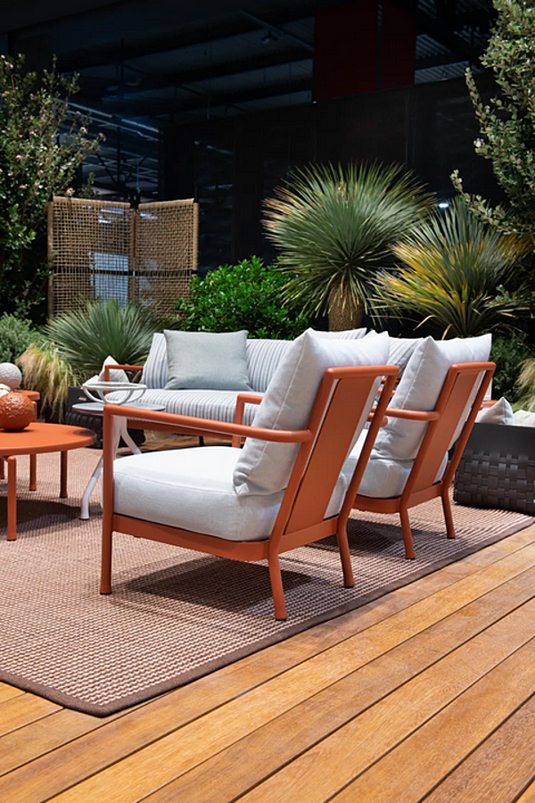 Gartenarmchair aus Aluminium und Stoff Camargue FLEXFORM 2A6C1 Fabrik FLEXFORM aus Italien. Foto №6