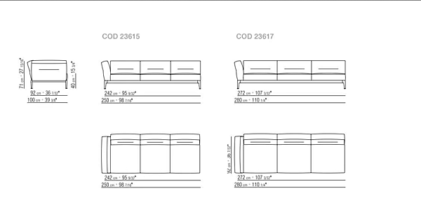 Ecksofa aus Stoff mit weicher Rückenlehne FLEXFORM ADDA Fabrik FLEXFORM aus Italien. Foto №8