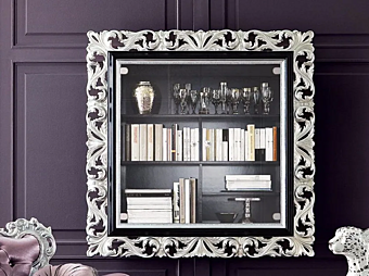 Wandmontierte Holzbibliothek 13130 Modenese Luxury Interiors