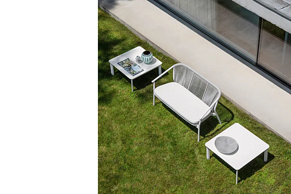 Zweisitzer Gartensofa aus pulverbeschichtetem Aluminium mit Rückenlehne VARASCHIN SMART 247D2, 247D2S, 247D2H Fabrik VARASCHIN aus Italien. Foto №7