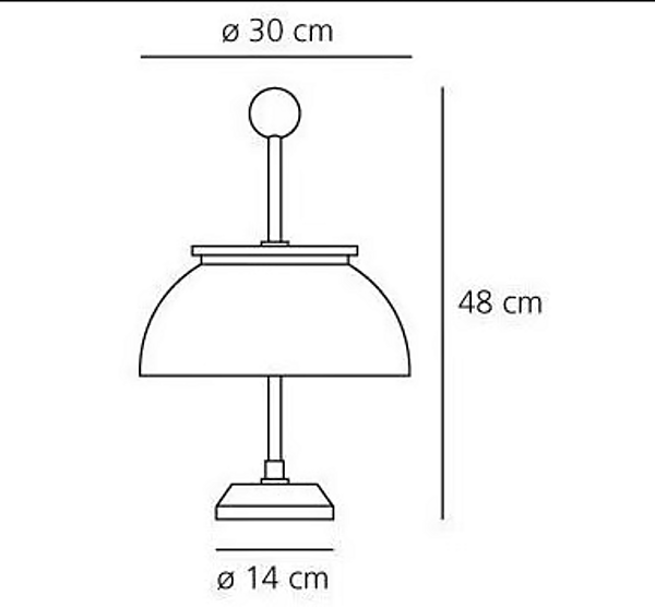 LED Schreibtischlampe aus Nickel Artemide Alfa 0026010A Fabrik Artemide aus Italien. Foto №6