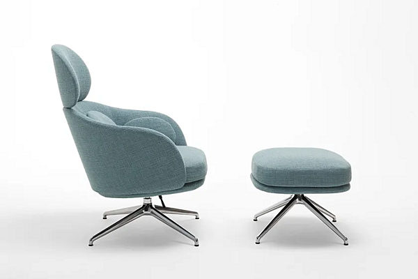 Polsterhocker mit 4-Speichen-Basis Sunset Saba Fabrik SABA aus Italien. Foto №2