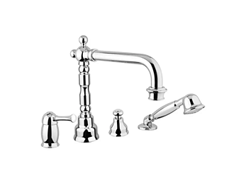 Wannenarmatur aus Stahl mit Handbrause Set Aston Gaia Mobili Wannenarmatur aus Stahl mit Handbrause Set Aston Gaia Mobili Fabrik GAIA aus Italien
