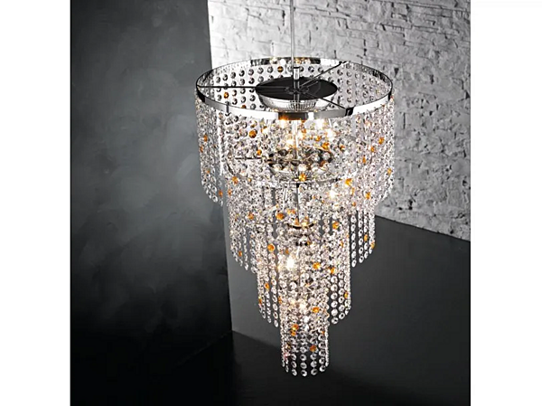 Kristalllüster mit Sternen aus der Kollektion S11 Euroluce Lampadari Fabrik EUROLUCE LAMPADARi aus Italien. Foto №1