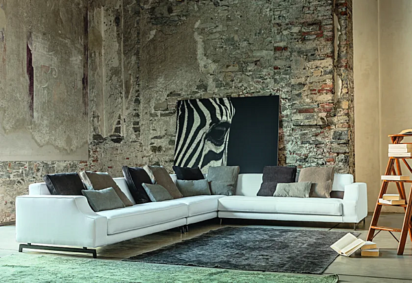 Ecksofa aus Stoff oder Leder VIBIEFFE 310 Identity Fabrik VIBIEFFE aus Italien. Foto №7