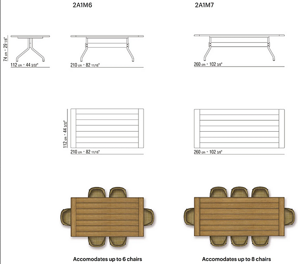 Gartentisch aus Edelstahl mit Iroko-Tischplatte FLEXFORM Academy 2A1M6, 2A1M7 Fabrik FLEXFORM aus Italien. Foto №3
