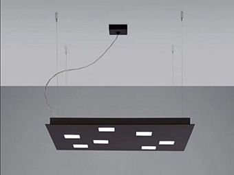LED Pendelleuchte aus Aluminium Fabbian Quarter LED Pendelleuchte aus Aluminium Fabbian Quarter Fabrik Fabbian aus Italien